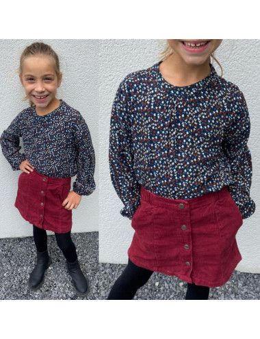 Blouse Julienne bleue