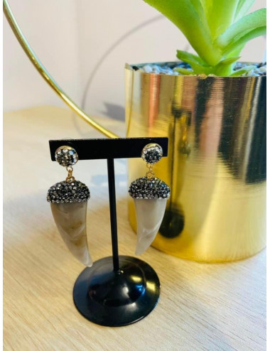 Boucles Carrie ivoire