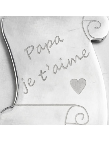 Collier Maille "Papa je...
